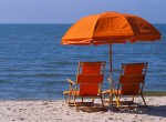 Beach Chairs Watching Ocean